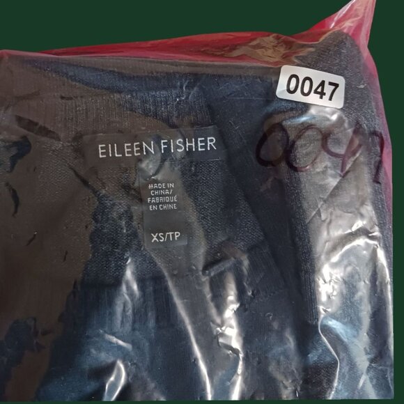 Eileen Fisher Womens Tunic Color Block Crewneck Relaxed Fit Gray Xsmall - Picture 8 of 9